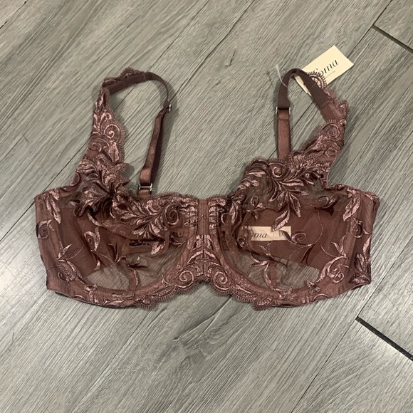 SOMA Sensuous Lace Unlined Nutmeg Underwire Bra NWT size 34C - Picture 1 of 10